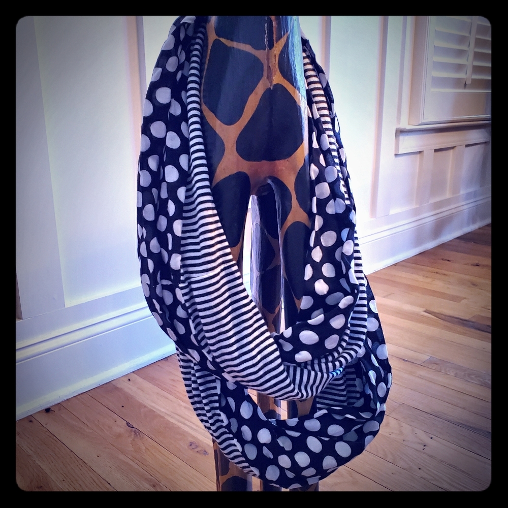 (3/$10) Candie's Dual-Pattern Infinity Scarf